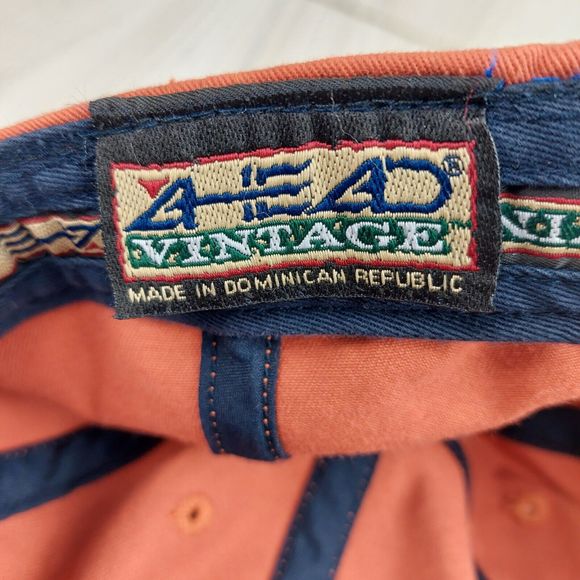 Vintage Texas Longhorns Hat Cap Strapback‎ Orange Black Logo Ahead Vintage Dad - Picture 7 of 7